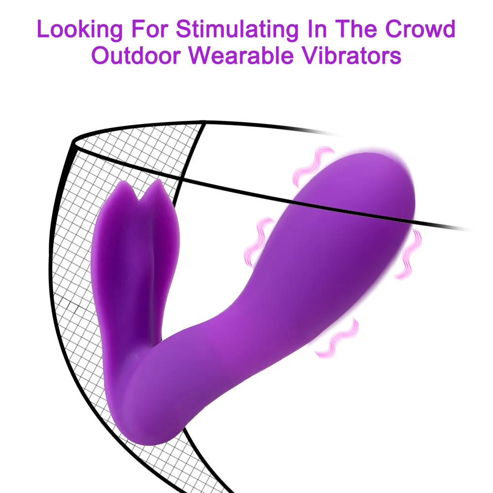 Vibrating Panties Wireless Remote Wearable Dildo G Spot Massager_voghion.com