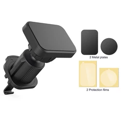 Universal 360° Rotatable Magnetic Car Phone Holder with 6 Powerful Magnets (Black)