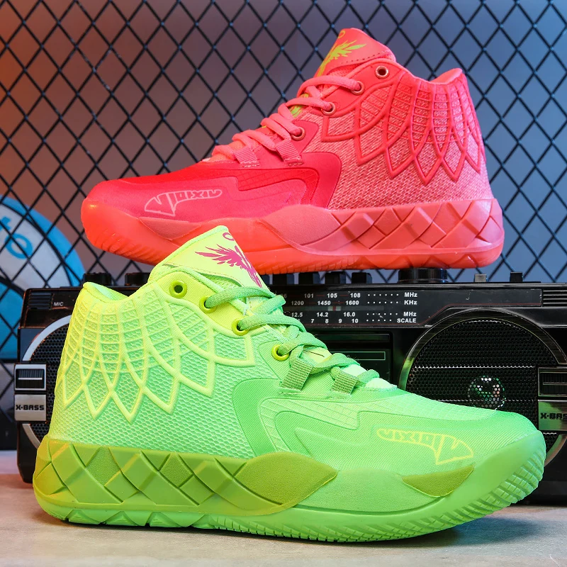 

Professional Basketball Shoes For Boy Teenager Men Training Running Sport Breathable Basket Sneakers Comfortable High Top Brand