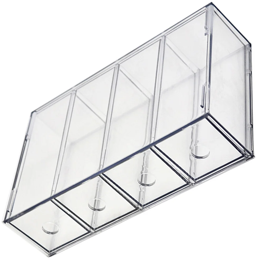 

Acrylic Clear Makeup Organizer 4 Compartment Drawer Box Storage Drawers