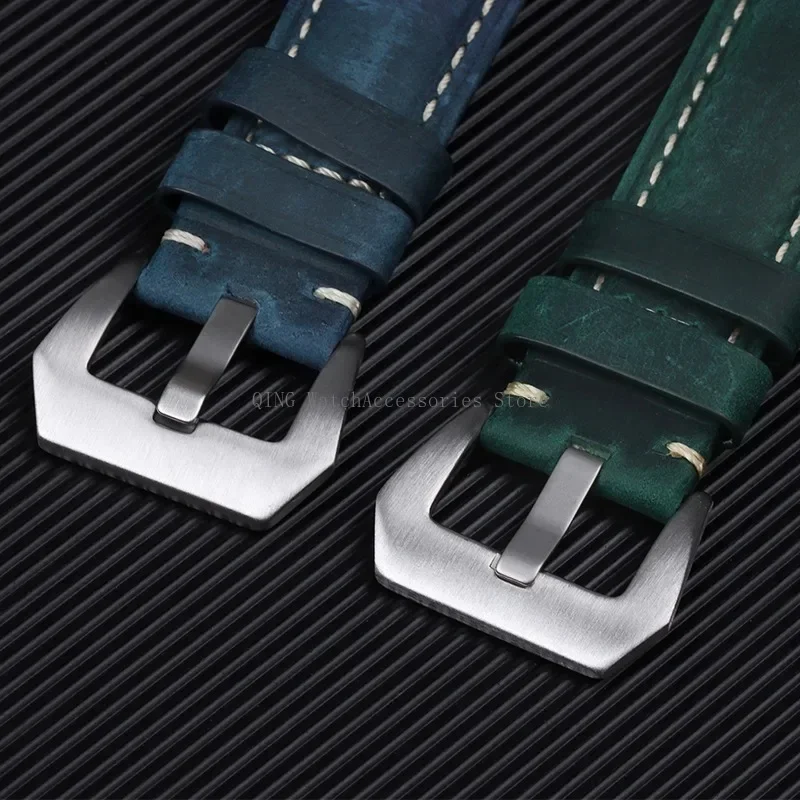 Cowhide Crazy Horse Leather Sport Bracelet - Unisex Business Watch Band & Soft Wristband