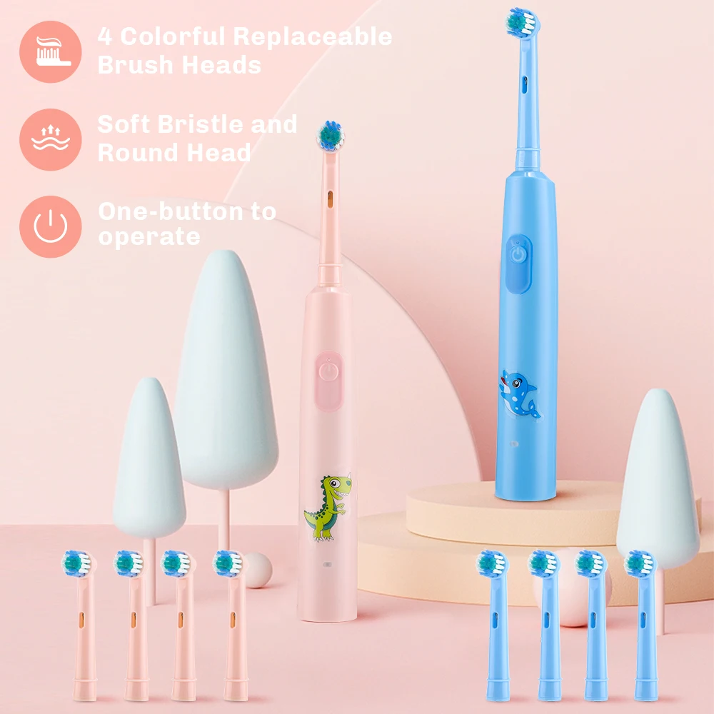 Kids Electric Toothbrush Waterproof Rechargeable