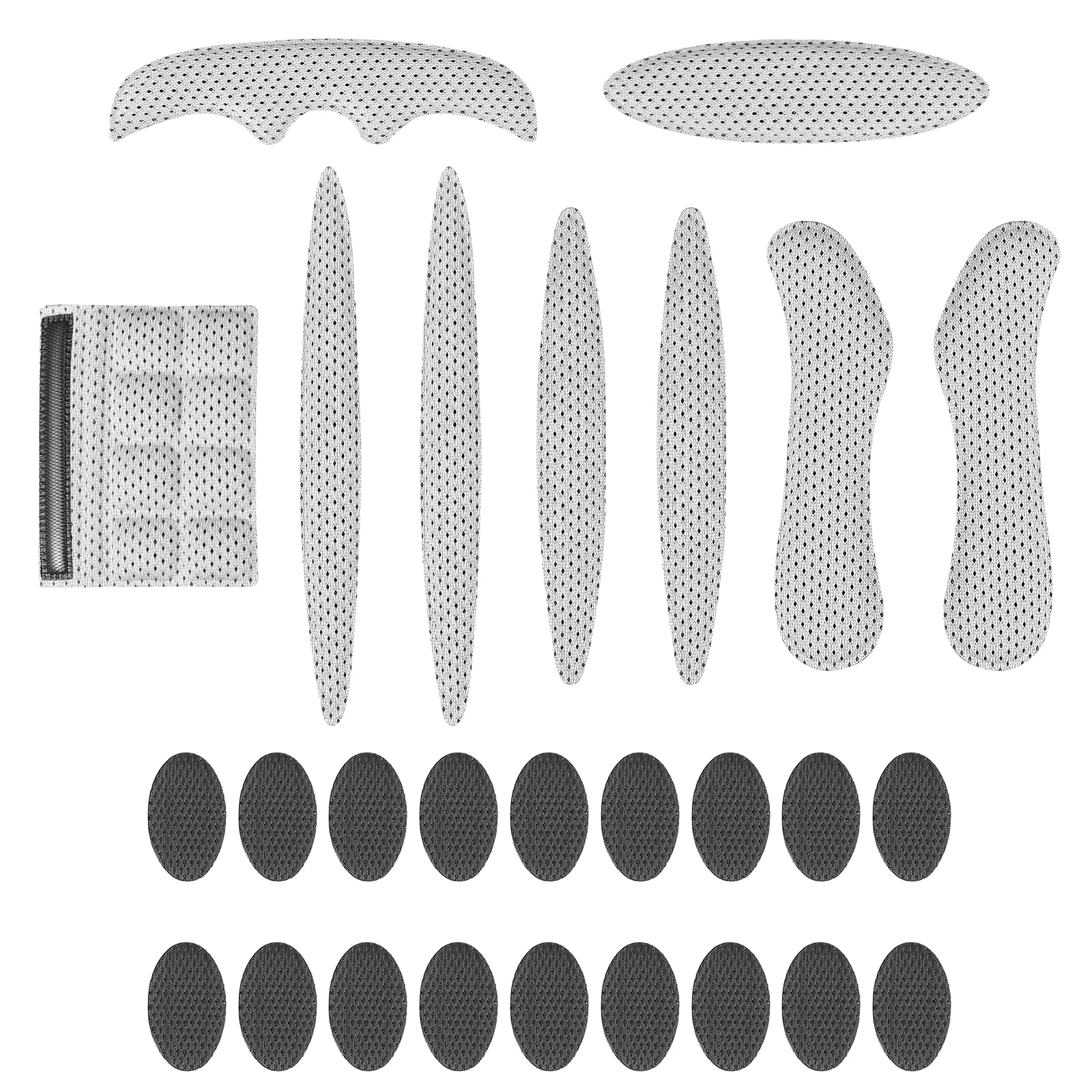 

2 Sets Motorcycle Cushion Heat Insulation Lining Breathable Pads