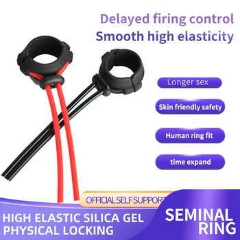 Cock Ring Penis Ring Men Delay Silicone Reusable Ejaculation Delay Rings Sex Shop Toys For Couple Sexy Toys Penis Ring For 18+ 4