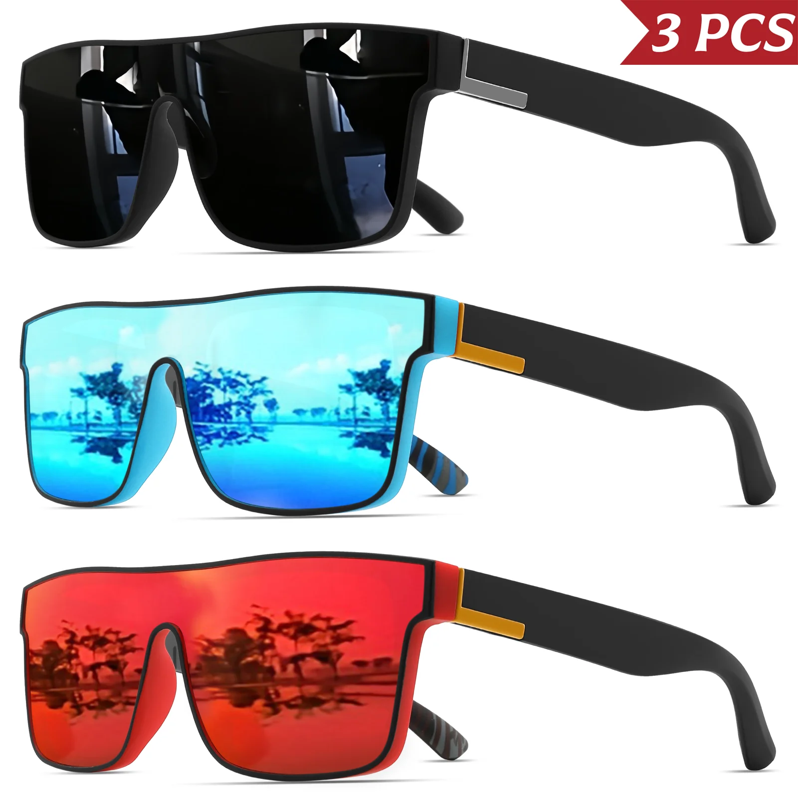 Monza Angular Sunglasses Lightweight ScratchResistant Lenses with UV Protection for Streetwear Fans