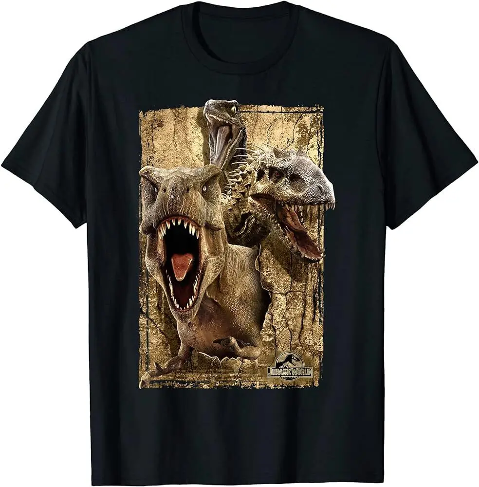 T Rex Indominus Raptor Shirt Maniche Lunghe O Corte