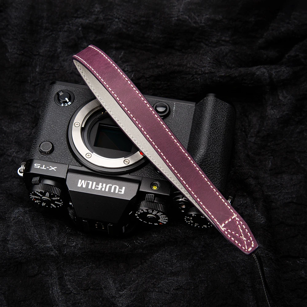 Premium Leather Camera Strap with Quick Release for DSLR & Mirrorless Cameras