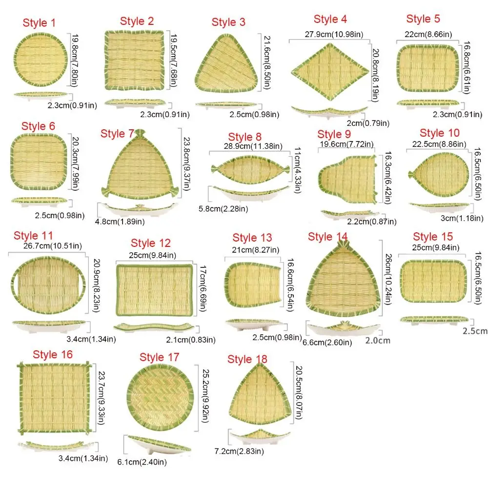 Thickened Melamine Barbecue Plate Imitation Rattan Woven Plate Creative Cutlery Restaurant Hot Pot Vegetable