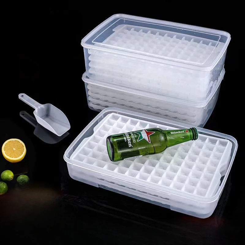Press the ice grid ice block mold, store the frozen ice block model in a  household ice box, and use a household mold - AliExpress