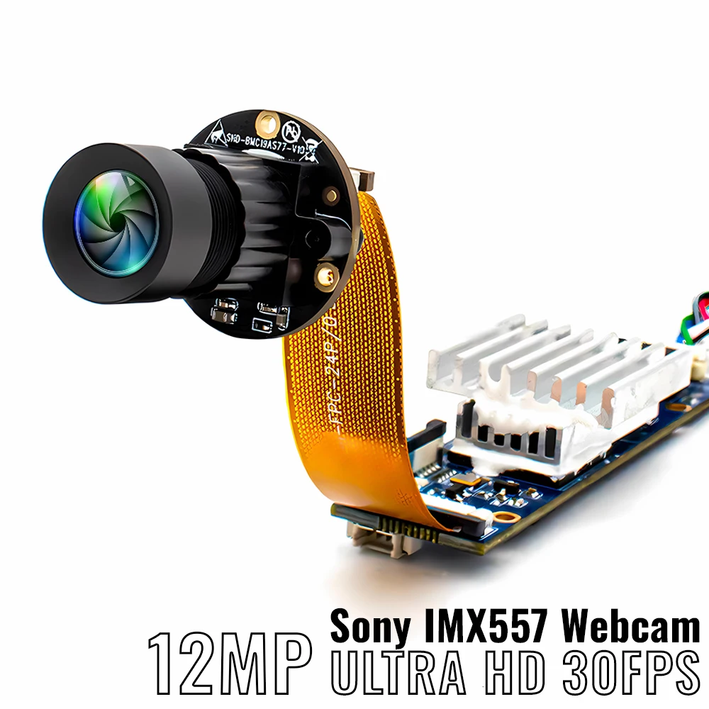 WGWK 4K 12MP 30FPS IP Camera Board Module SONY IMX557 Webcam
