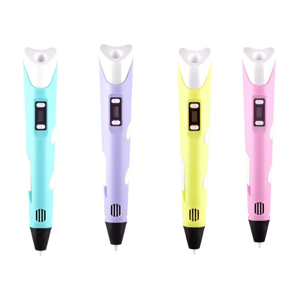 LCD 화면 호환 PLA 필 라 멘 트 장난감 아이들을위한 3D 펜 저온 드로잉 인쇄 펜 USB 어린이 생일 선물