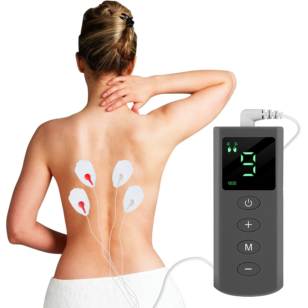 

4-Mode Electric Tens Muscle Stimulator Ems Acupuncture Face Body Massager Digital Therapy Herald Massage Tool Electrostimulator