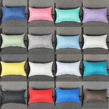

30*50cm Imitation Linen Pillowcase Solid Color Simple Fashion Throw Pillowcase Living Room Cafe Home Textile Pillow Cover