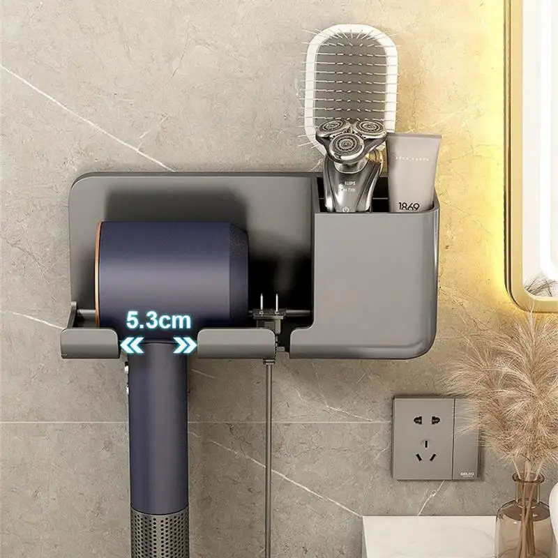 1/2PCS Hair Dryer Holder Wall Dryer Cradle Straightener Stand Hairdryer Organizer Box Toilet Blower Holder Shelf Bathroom home