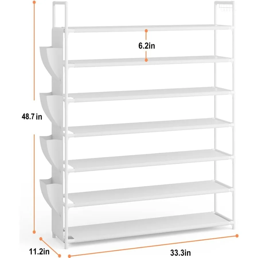 Shoe Rack 7 Tier Shoe Organizer Shoe Storage 2835Pairs Shoe Rack for Closet Shoe Rack Organizer Entryway Shoe Holder Space Savi