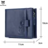 Bullcaptain Men's Wallet Rfid Vintage Genuine Leather Wallets for Men Credit Card Holder Purse Money Bag Wallet Man ﻿ 2