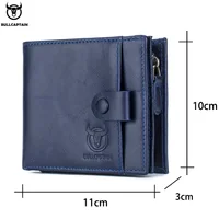 Bullcaptain Men's Wallet Rfid Vintage Genuine Leather Wallets for Men Credit Card Holder Purse Money Bag Wallet Man ﻿ 2