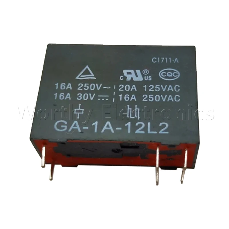 

Free shipping 10pcs/lot relay 12VDC 16A 6PIN GA-1A-12L2