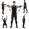 11pcs TPE Resistance Band Set Fitness Band Pull Rope Elastic Training Band With Door Anchor Handles Carry Bag Legs Ankle Straps 6