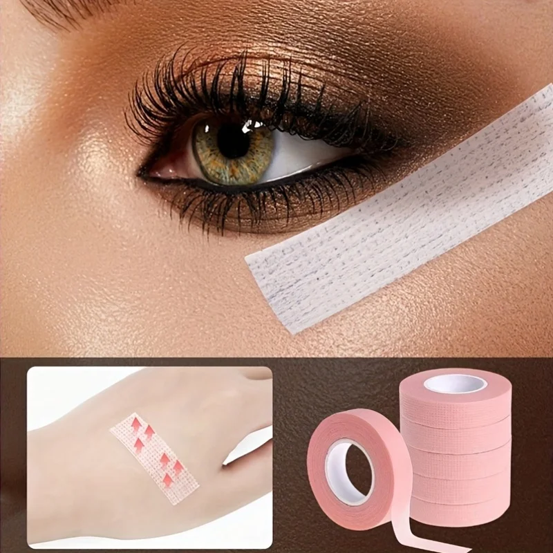 3 Rolls Eyeshadow Guide Tape-Micro-Pore Breathable Lash Protection, Hypoallergenic Makeup Application Strips for Salon &Home Use