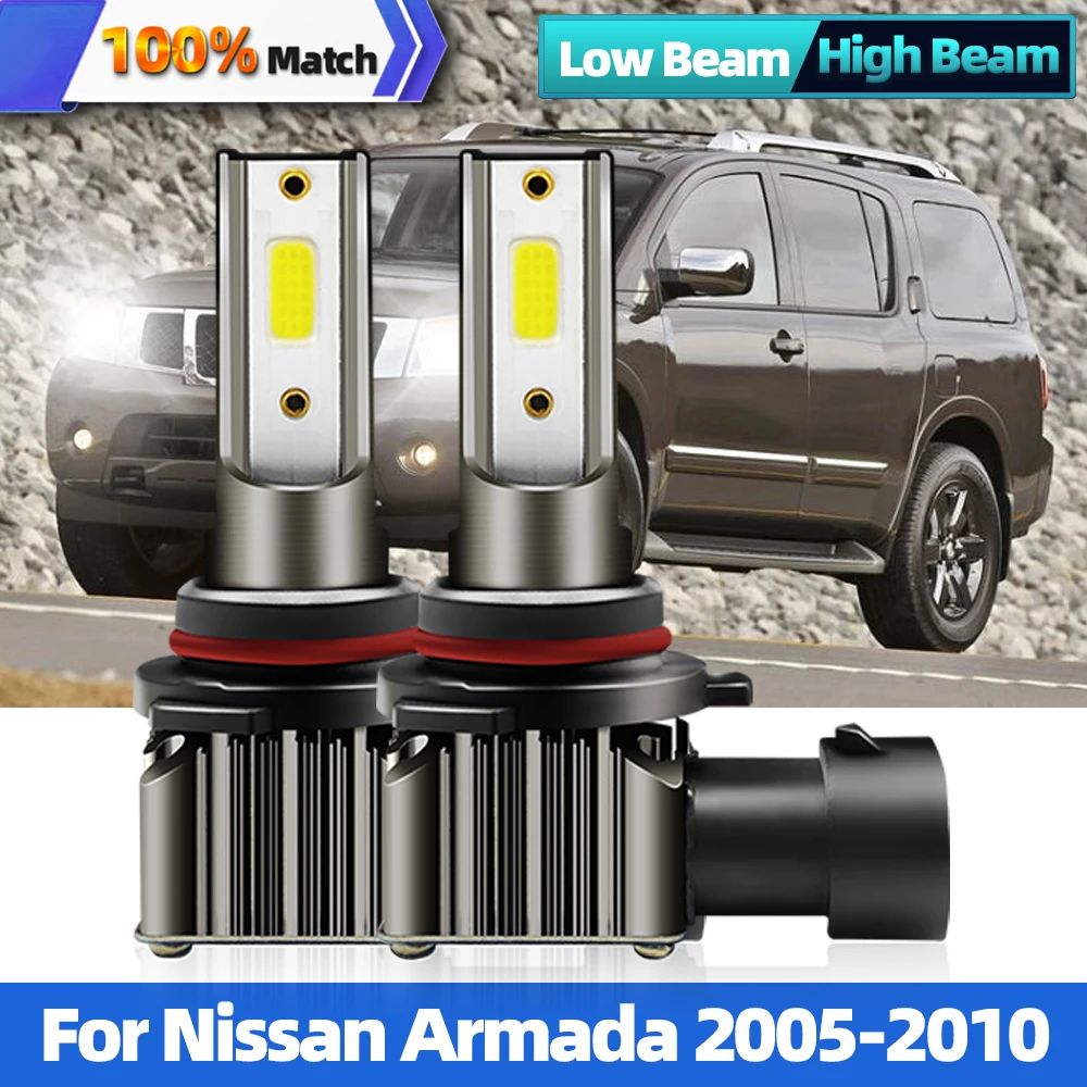 

Canbus LED Car Headlights Bulb 9005 9006 HB3 HB4 Led Lamp 12000LM Auto Lights For Nissan Armada 2005 2006 2007 2008 2009 2010