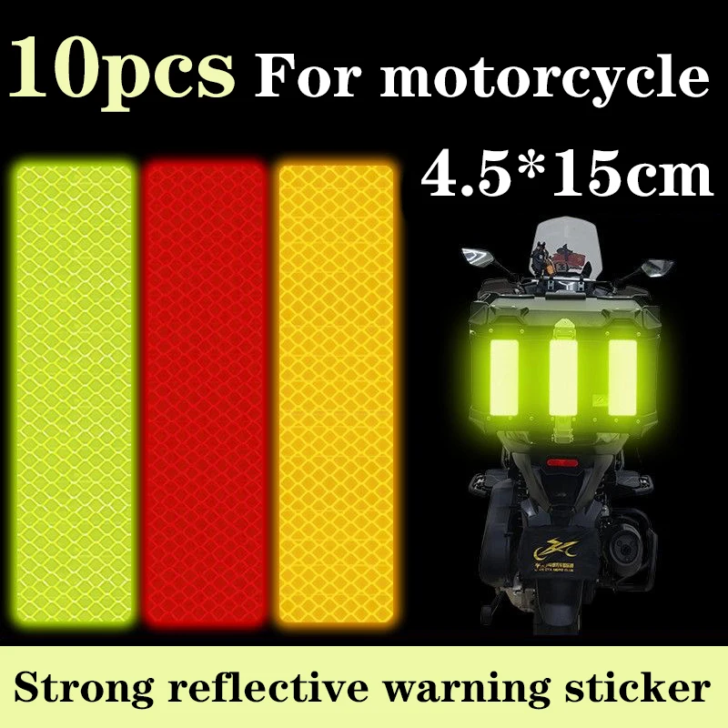 Seite Top Gepäck Box Fall Motorrad Reflektierende Aufkleber Streifen Hinten Stamm Anti-kollision Dekorative Nacht Sicherheit Warnstreifen – Detail 4
