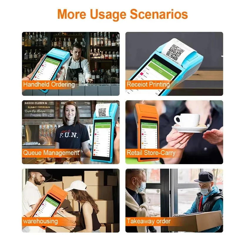 جهاز كاشير محمول نقاط بيع كاشير محمول بنظام أندروي...