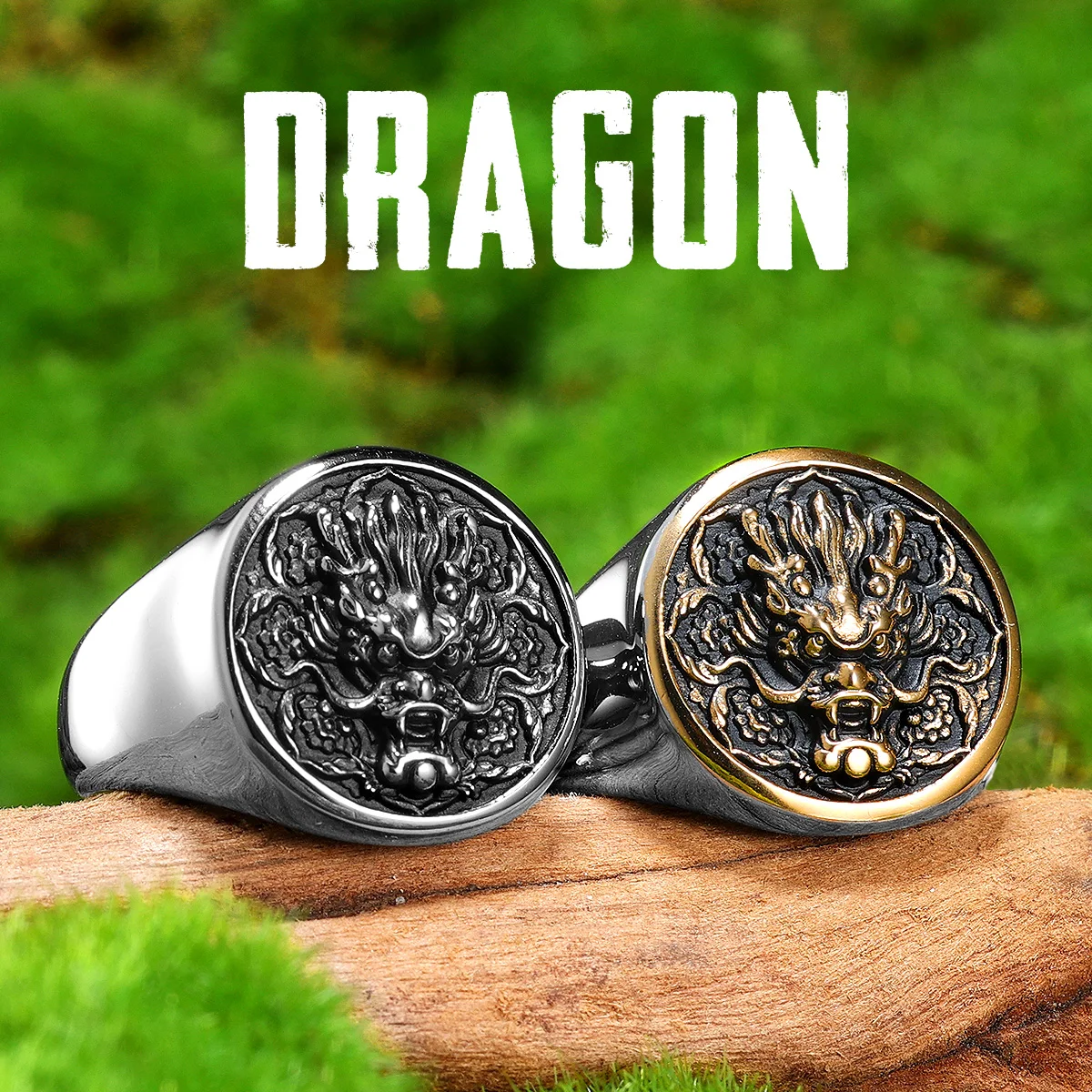 Anello Drago Celtico Fibra Carbonio Anello Uomo In Carburo Di Tungsteno Con Fascia Argento E Drago Celtico - 6mm O 8mm, Nero E Fibra Di Carbonio - Foto 3