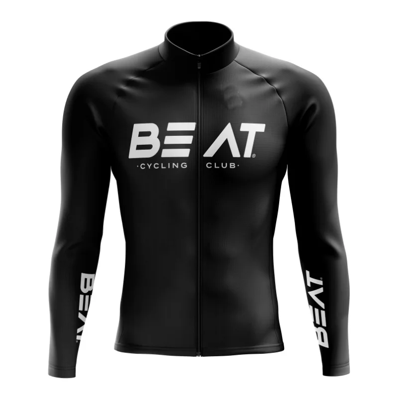 

WINTER FLEECE THERMAL 2020 BEAT CYCLING CLUB TEAM BLACK ONLY LONG SLEEVE CYCLING JERSEY CYCLING WEAR ROPA CICLISMO