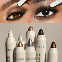 1PC Waterproof Eyeshadow Sticks Long Lasting High Pigmented Shimmer Glitter And Matte Neutral Brown Eyeshadow Pencil Crayon 1