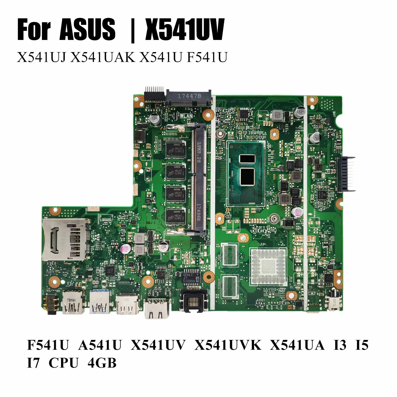 Asus X541ua Motherboard Asus X541uj Motherboard X541UVK Laptop