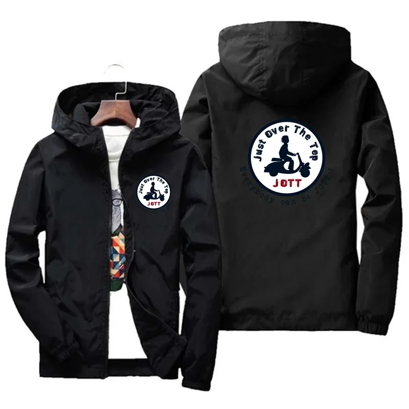 JOTT Spring/Summer 2024 New Pilot Jacket for Men and Women Casual Zipper Slim Zipper Windbreaker Men Hooded Jacket