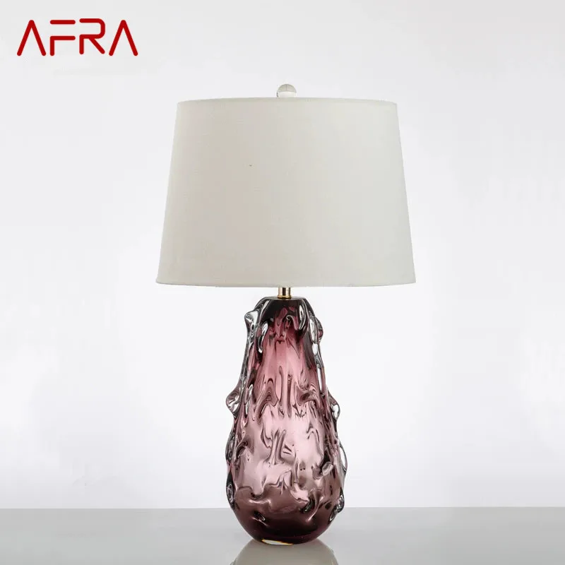 

AFRA Nordic Glaze Table Lamp Modern Art Iiving Room Bedroom Study Hotel LED Personality Originality Desk Light