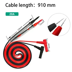 Ultra Fine Needle Multimeter Test Probes - High Voltage and Current Measurement Tool (Silver)