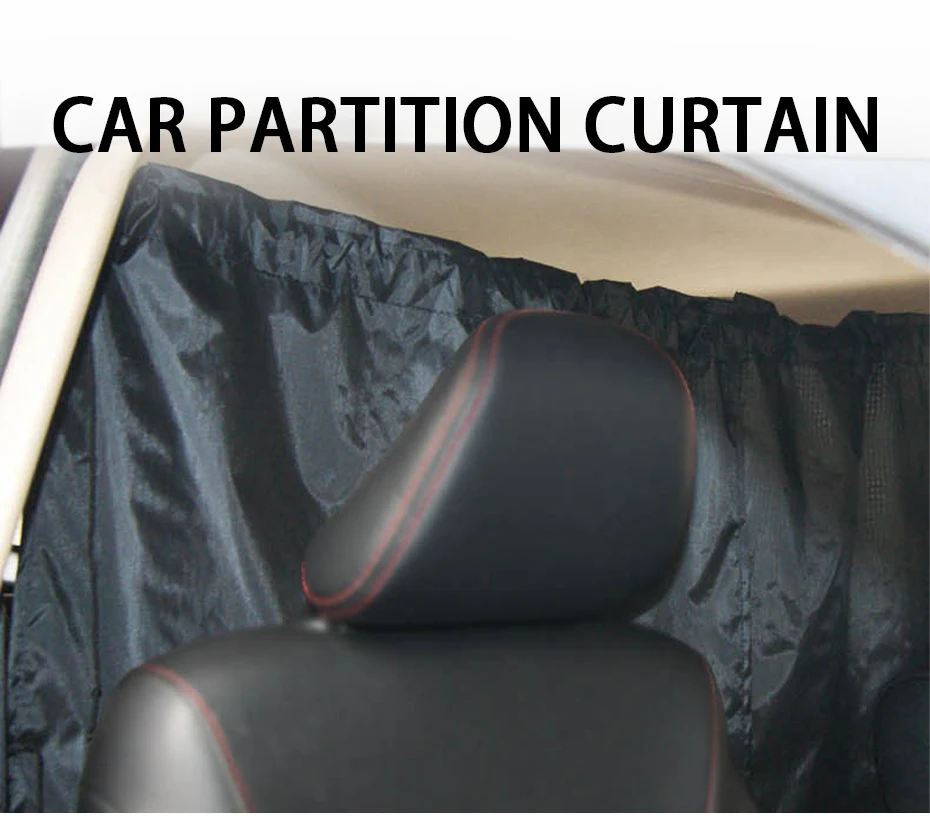 Car Divider Curtains Front Rear Partition Sun Shade-privacy Travel