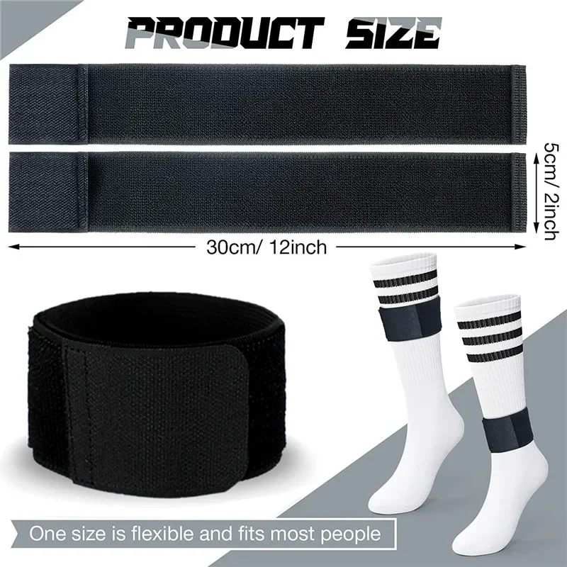 1Pair Soccer Shin Guard Straps Adjustable Shin Fixed Strap Anti Slip Lightweight Soccer Ankle Guards for Children Youth Football
