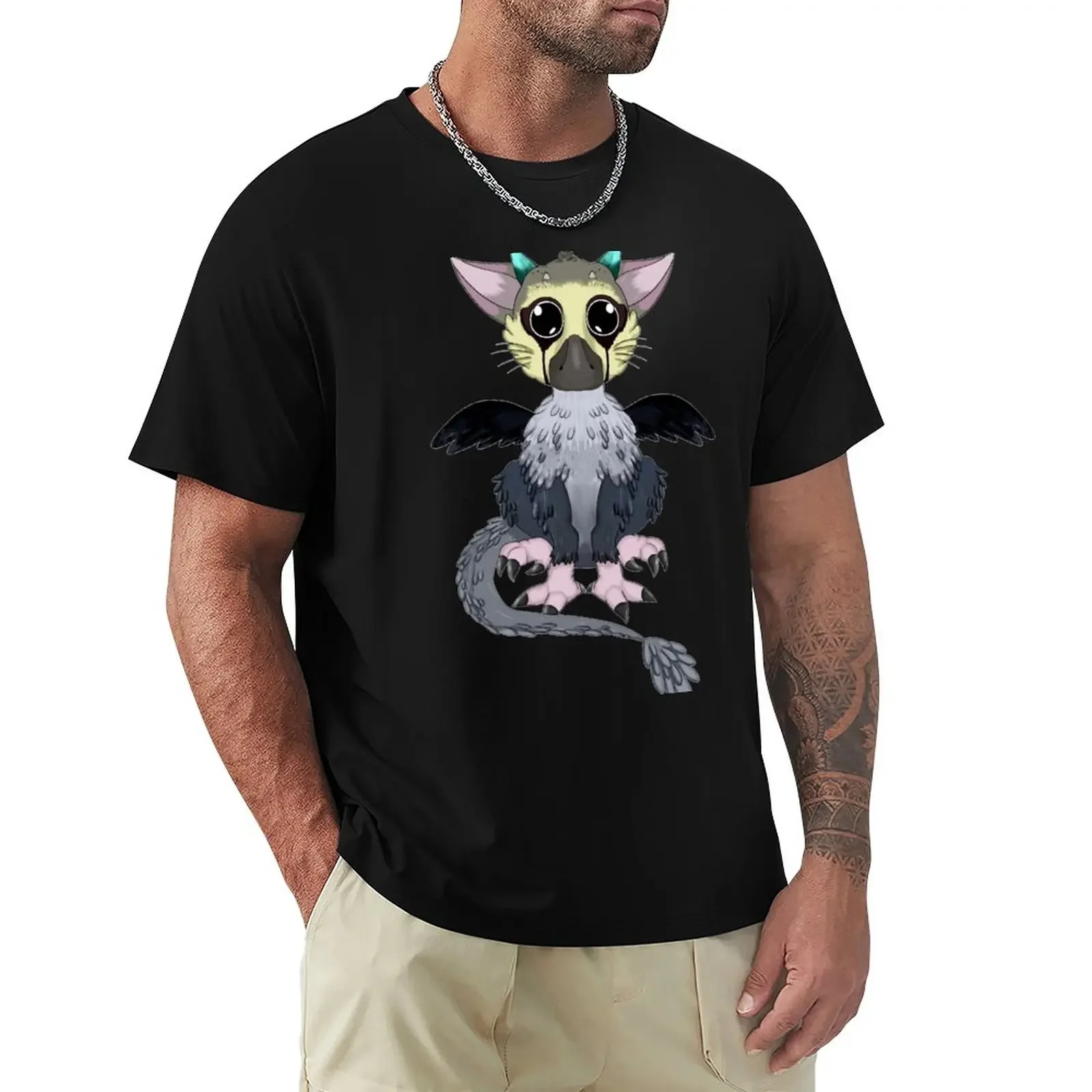 The Last Guardian Trico T-Shirt Summer Clothes Graphics Mens Vintage T-Shirt
