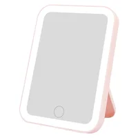 3 Colors LED Vanity Mirror with Touch Screen USB Rechargeable Dimming Makeup Mirror 3 Brightness Portable - Image 5