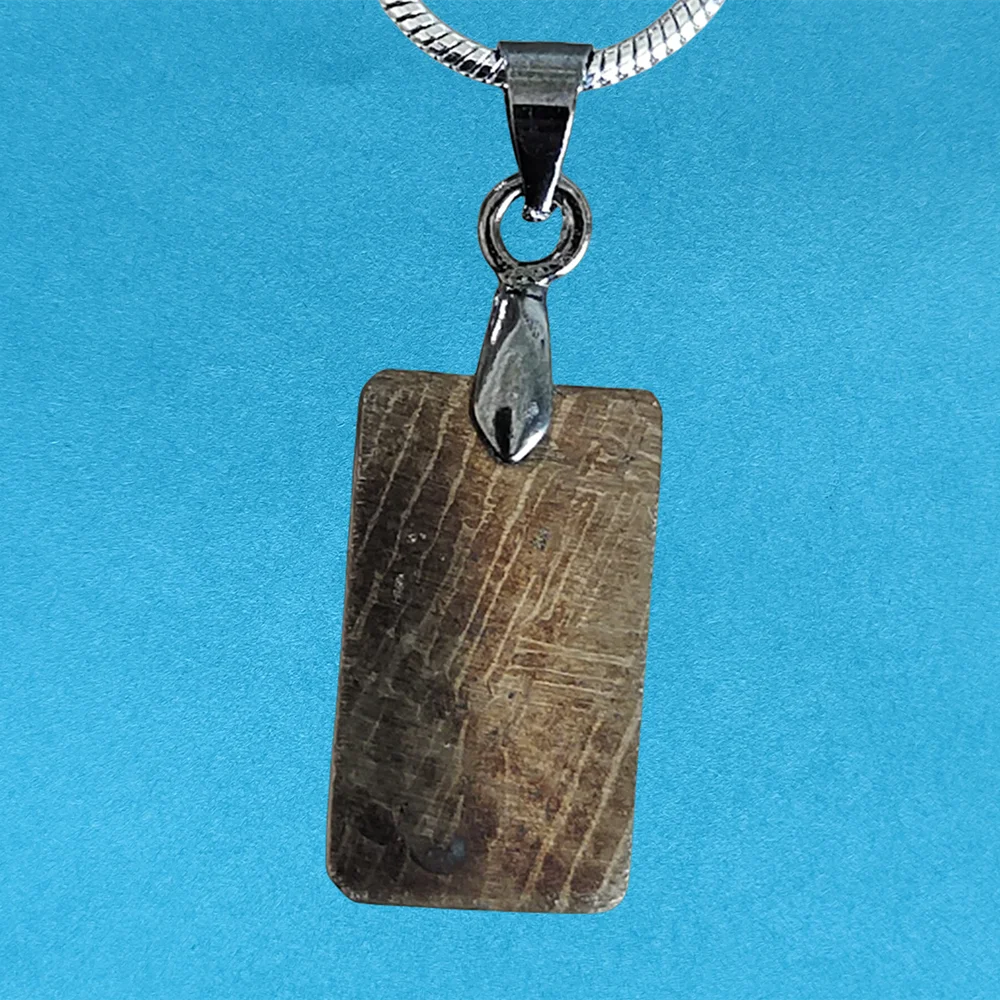 

Muonionalusta Iron Meteorite Pendant Natural Specimen Meteorite Pendant Collection - CD170
