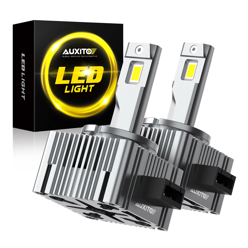 

AUXITO 2Pcs D3S D1S LED 120W 40000LM Headlight Bulbs Canbus Car Light Auto Lamp D2S D4S 6000K Cool Super Bright Plug and Play