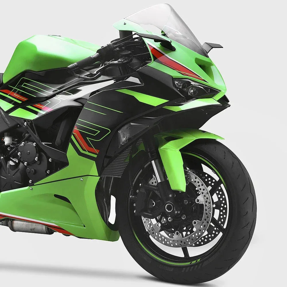 가와사키 닌자 636 ZX-6R ZX6R ZX 6R 2019-2025용 오토바이 사이드 뷰 미러 스텔스 윙렛 후방 미러
