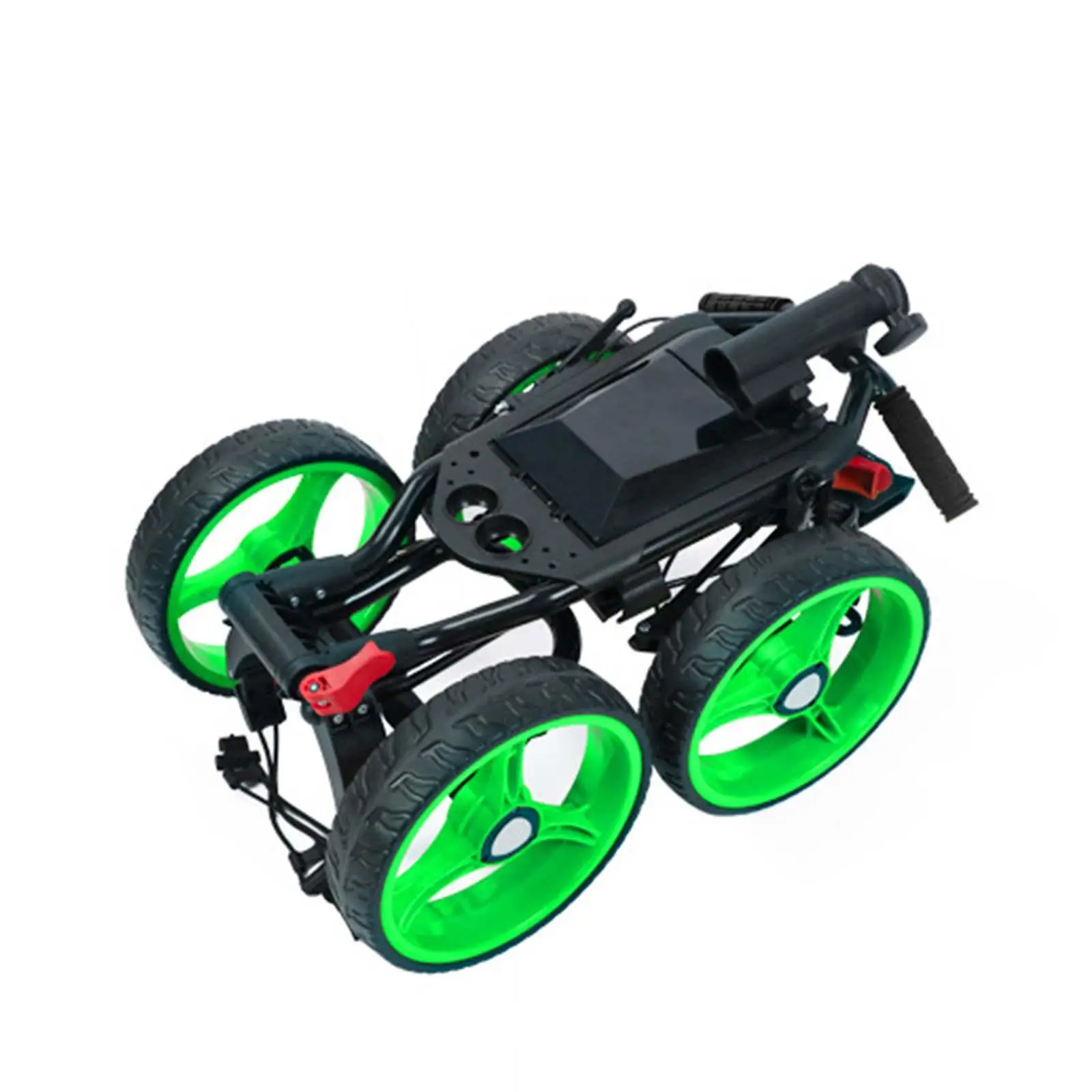 Golf Cart Folding Golfing Cart 4 Wheeled Golf Push Professional Portable Aluminum Alloy Push Trolley Accessories