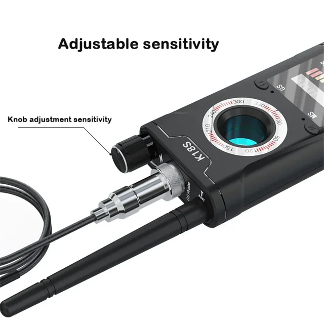 K18s Multi-function Anti Detector Camera GSM Audio Bug Finder GPS Signal lens RF Tracker Detect Wireless Camera 6