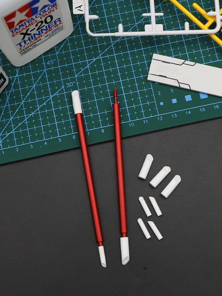 Model Tools Metal Wiping Stick Reusable Cotton Swab for Model Panel Line Cleaning Tools