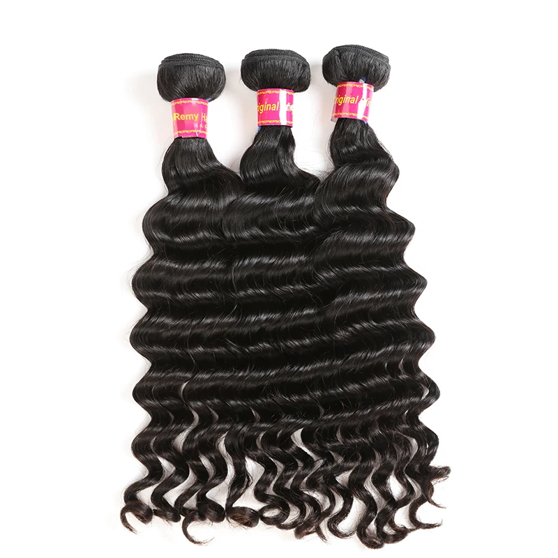 Human Hair Bundle Brazilian Natural Wave Raw Virgin Hair Weaving Natural Color 10-30 inches 3/4Pcs Human Weave Bundles