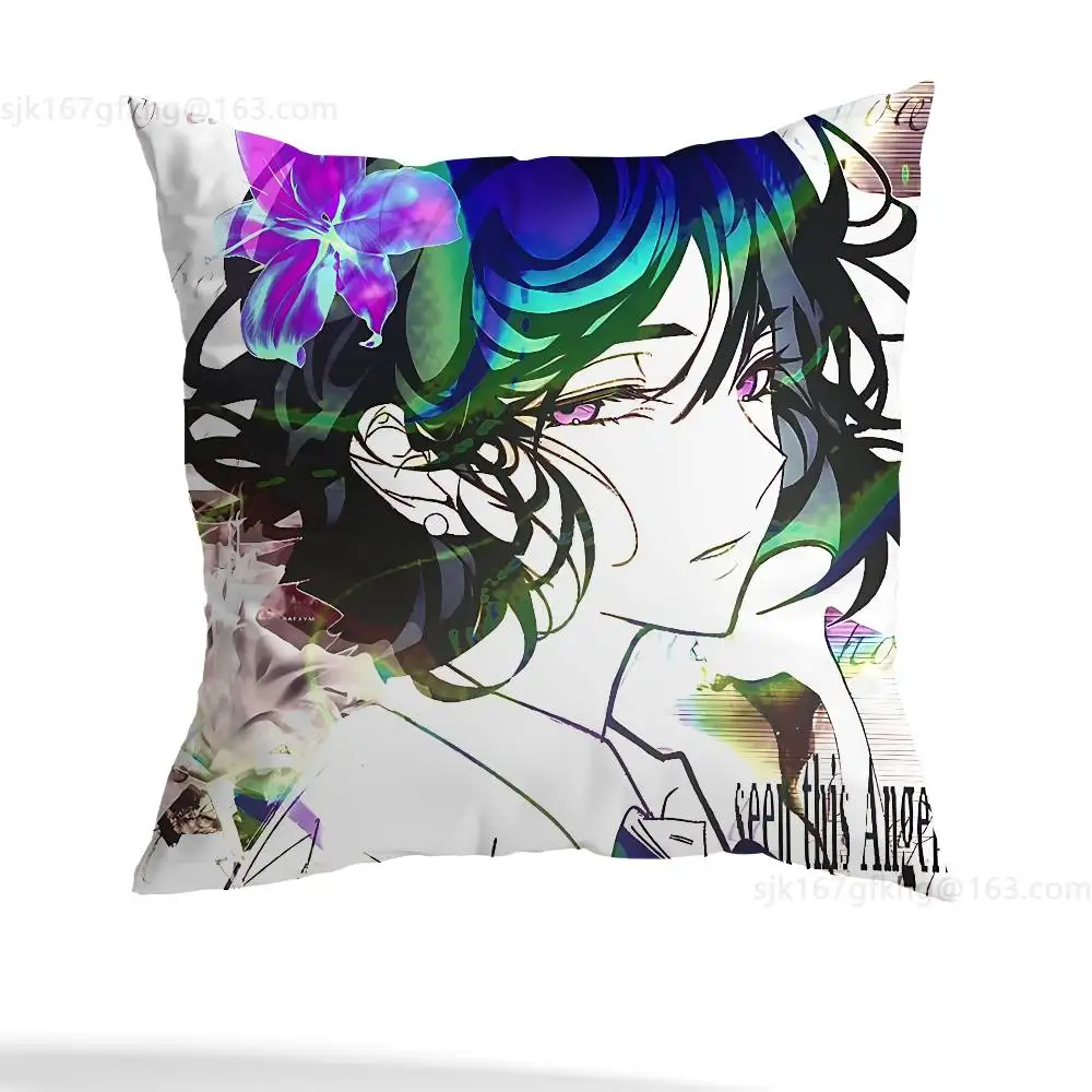 Anime Alien Bühne Kissen Fall Platz Doppelseitige Druck Kurze Plüsch Sofa Kissen Abdeckung Schlafzimmer Nacht Kissen – Detail 14
