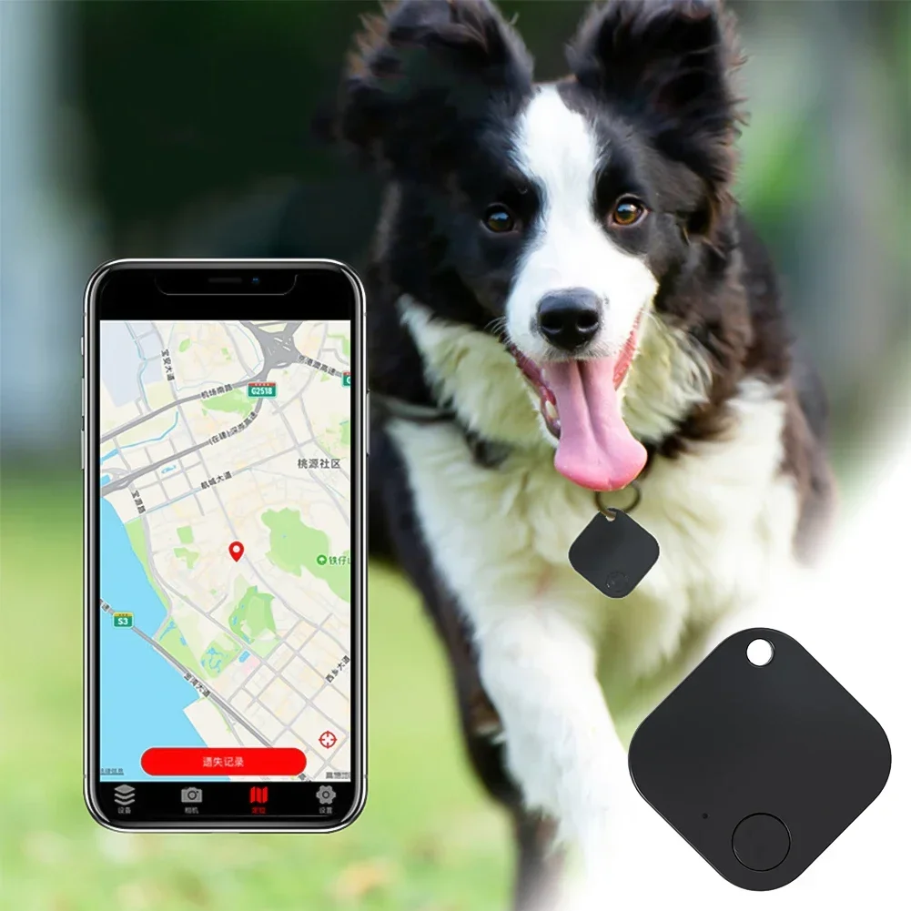 Bluetooth Tracker Smart Tracker 1Pc Mini Portable Smart Pets Locator Bluetooth 5.0 Anti-Lost Location Tracker Collar