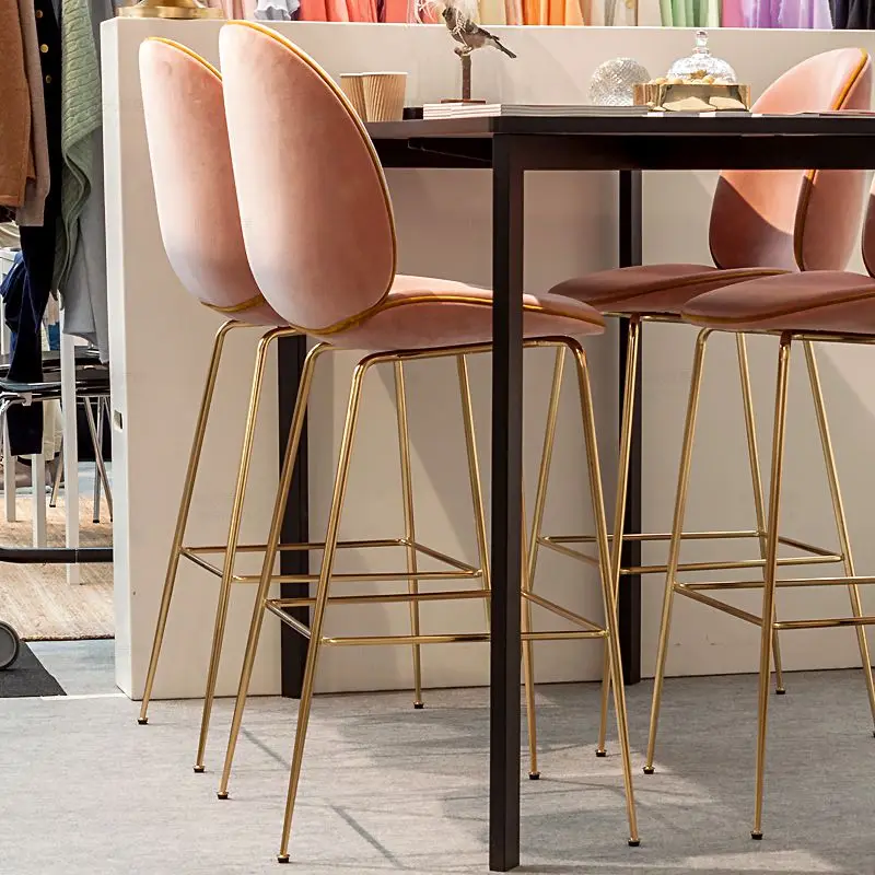 

Minimalist Modern Bar Stool High Back Kitchen Island Mainstays Barber Bar Stool Design Reception Desk Taburetes Altos Furniture