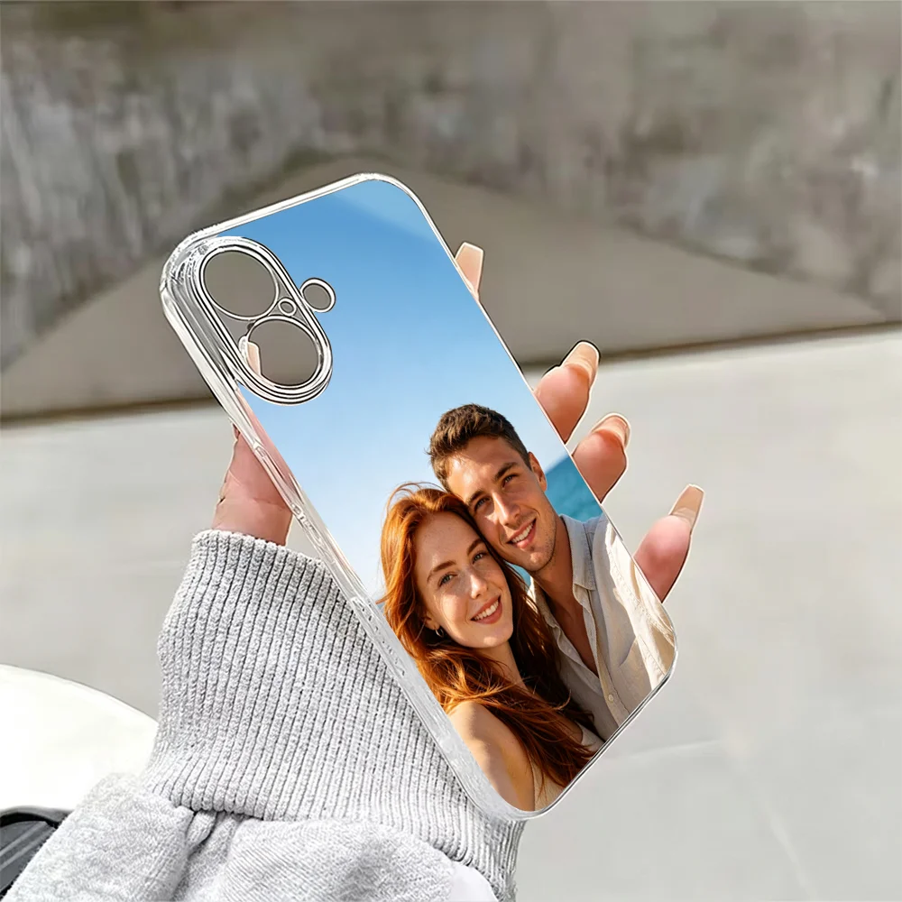 Personalized Clear Photo Phone Case - Customizable Soft Cover