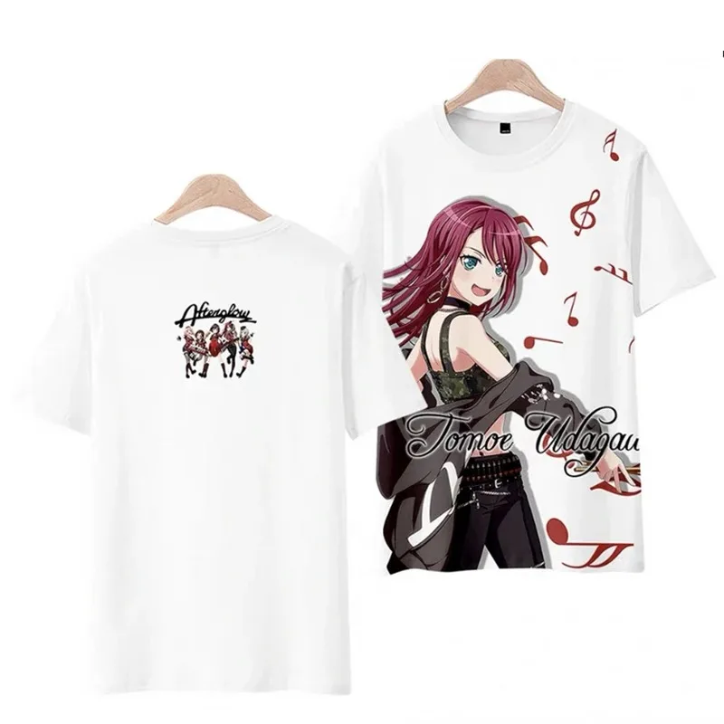 Kawaii music beautiful bang dream! 3d T-shirt fashion anime men women t-shirts tops o-neck short sleeve boys girls t-shirts